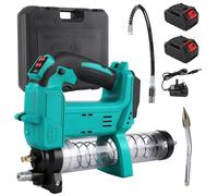 10000PSI Electric Cordless Grease Gun 4.6 oz/min Battery Powered Cordless Grease Gun Kit with 2×2.0Ah Batteries & LED Light and Charger Efficient for Tractors, Trucks, and Machinery etc.