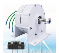 10000W Permanent Magnet Generator, 12V 24V 48V 120V 220V Rare Earth Ndfeb Permanent Magnet Electric Motor Generator for Wind Water Turbine Diesel Engine, Low RPM Electric Motor Dynamo,10000W-12V