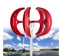 10000W Wind Turbine Generator 12V/24V/48V/110V/220V Vertical 5 Blade 3 Phase AC Permanent Magnet Generator Kit with Controller for Home Boat Chalet Motor Home