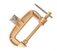 1000A Brass Welding Earth Clamp G-Shape Ground Clamp Screw Clip for Welding Machine Manual Welder Steel Structure Shipyard Automotive Manufacturing