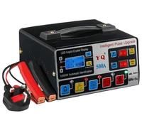 1000A Heavy Duty Car Battery Charger 12V/24V Automatic Smart Pulse Repair Trickle Charger LCD Display Charge Universal Vehicle, Motorcycle & Lorry Battery Maintainer