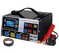 1000A Heavy-Duty High Power Car Battery Charger with LCD Display, Smart 12V/24V Automatic 5-Stage Pulse Repair & Trickle Charge Universal Maintainer for Vehicle, Motorcycle & Lorry