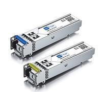 1000Base-BIDI SFP Module, 1.25G BiDi SFP Transceiver 1490nm/1310nm SMF, a Pair of Single Mode Module, up to 20 km, for Cisco, Ubiquiti UniFi and More