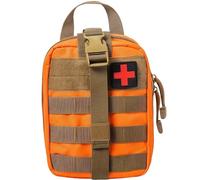 1000D Molle I.FAK Pouch Rip Away | Tactical Tear Away Medical Pouch | Empty First Aid Bag for Vest, Pack, Belt | Camping Hiking (Orange)