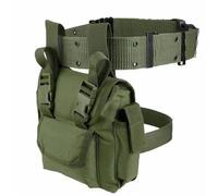 1000D Nylon Multi-Purpose Drop Leg Bag Tool Fanny Thigh Pack Leg Rig Tactical Molle Pouch(Green)