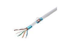 1000ft Cat5e White Solid 24AWG Cable FTP Cat5 Bulk Network Wire (Shielded (FTP), White)