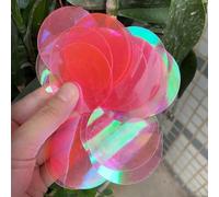 1000grams 20/30/40/50/77mm Round Transparent PVC Sequin Paillettes Sew Wedding Accessory DIY Pendant