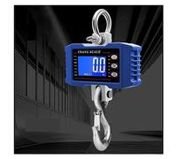 1000Kg/500Kg Digital Crane Scale Hanging Scale Portable Heavy Duty Crane Scale LCD Backlight Industrial Hook Scales Unit Change(500kg Blue)