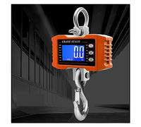 1000Kg/500Kg Digital Crane Scale Hanging Scale Portable Heavy Duty Crane Scale LCD Backlight Industrial Hook Scales Unit Change(500kg Orange)