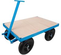 1000kg Heavy Duty Site Trolley Platform Hand Truck Cart with Solid Wheels