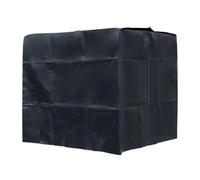 1000L IBC Container Tote Cover Rain Barrel Water for Tank Oxford Sunshade Protective Hood for Outdoor Use(Black)