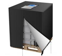 1000L IBC Tank Cover 210D Oxford Fabric IBC Covers Waterproof Dust-Proof | IBC Tank Heavy-Duty Cover with PU Silver-Coated Inner Layer, Drawstring Hem Helps Keep The Cover Secure 120x100x116cm