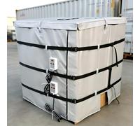1000L IBC Ton Barrel Heating Jacket, Waterproof IBC Tote Heater, 4000W Drum Heating Jacket 220V, Adjustable Temperature Controller 0 to 150C°, Industrial Thermal Insulation Cover