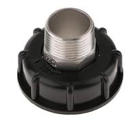 1000L IBC Water Tote Tank Adapter Hose Cap for 60mm Thick Thread Outlet Coarse Thread Becomes 1 in Outside Thread, 10 Extra Thread