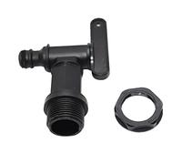 1000L Plastic Tank Faucet, Water Storage Box Adapter, Water Hose Tap Adapter,Water Butt Tap Replacement Taps with Nut, Click Fit Water Hose Pipe Rain Barrel Tap,Storage Tank Threaded (Plastic wire)