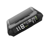 1000mAh Battery Solar Car Speedometer HUD Display Real Time Info For All Driver Enhances Driving Real Time Vehicle Information Display