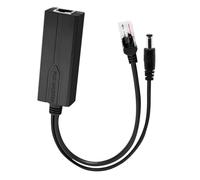 1000Mbps POE Injector RJ45 Input & DC Power RJ45 Output IEEE802.3af/at Protocol Gigabit POE Power Over Ethernet Splitter