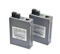 1000Mbps Speed 5VDC Long Range Gigabit Ethernet Converter Compact Design Single Mode Fiber Optic Data Transmitting Network Media Converter