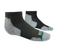 1000mile Mens Repreve Run Anklet Sock - Twin Pack Size: Ladies Medium, Colour: Black