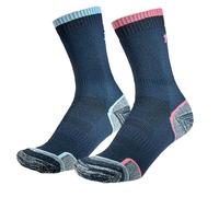 1000mile Walk Repreve Single Layer Sock - Twin Pack Size: Medium, Colour: NAVY/CHAR