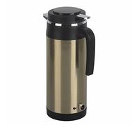 1000ML 12V/24V Stainless Steel Electric Car Kettle with Indicator Light, 12 olt kettle for boiling war in car Vacuum Insulation, Food Grade Material, Universal Fitment, Ideal, 500 watt camping kettle