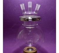 1000ML 4-Neck Reaction Flask with Clamp - G3.3 Borosilicate Glass, 24/40 Joint, Perfect for Laboratory Use(3-Neck 5L)