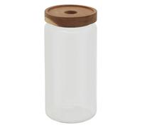 1000ml Glass Jar, Clear Glass with Airtight Silicone Seal and Metallic Lid, Perfect for Kitchen Storage Premier Housewares Clear One Size