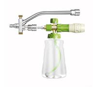 1000ml Handheld Foam Watering Can with Dual Connector and Two Way Shuttle Valve, Compatible with Pressure Washers and Foam Blasters for Car and Motorcycle Cleaning (with nozzle)