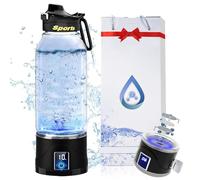 1000ml Hydrogen Water Bottle, Portable Hydrogen Rich Water Cup SPE PEM Technology Hydrogen Water Generator with LED Hydrogen Water Machine Ionizer for Travel, Sport, Gym, Office