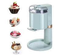1000ml Ice Cream Maker, Makes Soft Serve in 10 Min, Automatic Frozen Yogurt & Sorbet Machine, Dishwasher Safe Parts for Home Use