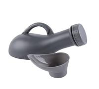 1000ml Large Capacity Urinal for Men and Women Portable Urine Bottle with Lid Clear Scale No Spill Odorless Design Lightweight and Sturdy Ideal for Seniors Night Use Detachable (Gray)