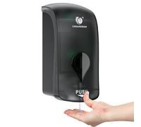 1000ML Liquid Soap Dispenser for Bathroom Kitchen Wall Shower Soap Shampoo Dispenser Refillable Lotion Container Dish Hand Washing Soap Dispenser for Home Commercial (Clear Black)