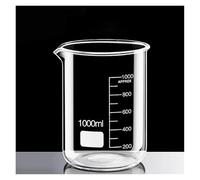 1000ml Low Form Beaker Chemistry Laboratory Borosilicate Glass Transparent Beaker Thickened with spout 1PC