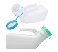 1000ml Male Urinal Bottle, 2 Pack Reusable Glow in the Dark Urinal Leak & Smell Proof Urinals with Easy Grip Handle, Urine Bottles for Elderly, Incontinence, Car, Hospital Use