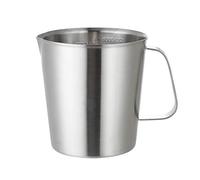 1000ML Measuring Cup Milk Jug 304 Stainless Steel Thicken Measuring Jug Durable Kitchen Large Capacity Measuring Cup with Handle and Scale,Perfect Milk Jug for Coffee Machine(1000ML)