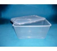 1000ml Microwave Plastic Containers + Lids x 25 by Satco