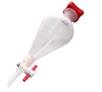 1000Ml Polypropylene Pear Form Separating Funnel, Premium Lab Equipment With Valve, Heat Sterilizable, Great For Science Tasks With Vivid Markings