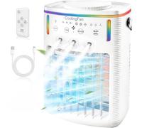 1000ml Portable Air Conditioner,5-in-1 Mini Air Cooler,Personal Evaporative Air Cooler,Cooling Fan with 3 Wind Speeds & 3 Mists Modes, for Car, Camping, Bedroom, Office
