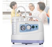1000ML Portable Veterinary Suction Machine, Electric Sputum Phlegm Suction Pump Device Unit for Home Care, 15L/min