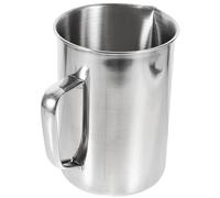 1000ml Stainless Steel Measuring Jug, Laboratory Metal Measuring Cup for Wax Melting, Coffee, Milk, Latte Art - Dishwasher Safe, Laboratory Kitchen Use