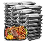 1000ml Thick Disposable Takeaway Lunch Box Tableware Can Be Microwave Heated Rectangular Plastic Bowl Food Packaging