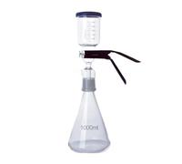1000mL Vacuum Filtration Apparatus with Rubber Tube Glass Sand Core Liquid Solvent Filter Unit Device Laboratory Equipment(Membrane)(1000ml 1set)