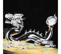 1000ML Whiskey Decanter Wine Bottles Art Statue Figurine - 3D Oriental Dragon Whiskey Decanter Sculpture, Festival Table Decoration Wine Bottle Statue, Home Bar Decor Wine Storage Container