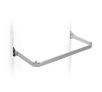 1000MM/100CM New Chrome D Rail for Twin Slot UPRIGHTS for Rail Retail Display SHOPFITTINGS (1)