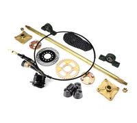 1000mm 850mm Rear Axle with 428# 140L Chain 37T Sprocket Hydraulic Brake Kit Fit for DIY Go Kart ATV UTV Buggy Quad Parts(1000mm Set C)