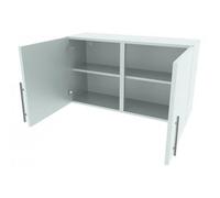 1000mm Double Wall Kitchen Cabinet - 720mm High - Quick-Fix Hinges - White Matt - Flat Pack