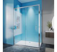 1000mm Sliding Shower Enclosure with 800mm Side Panel & 1000x800mm Tray