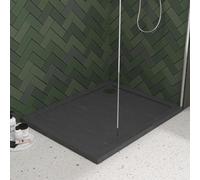 1000mm x 800mm Premium Rectangular Shower Tray - Slate Grey