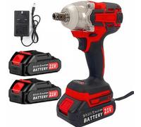 1000Nm Cordless Impact Wrench Drill With 2 Batteries