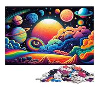1000Pc Adults Jigsaw Puzzle Alien Planet cardboard Jigsaw Puzzles for Adults for Teenagers, Family Game Night, Brain-Challenging Gift Idea 26X38CM/10.23x14.96inch
